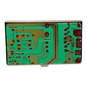 Metal Business Card Case Circuit Board Design Tech Gift Conversation Starter